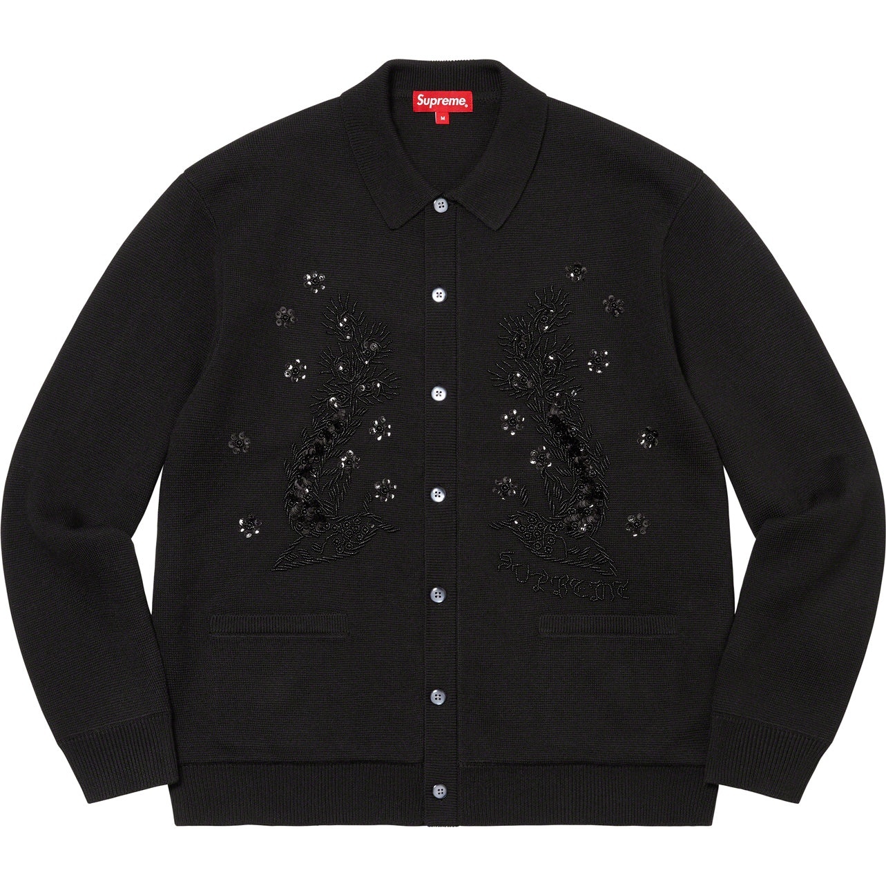 Beaded Appliqué Cardigan view 3